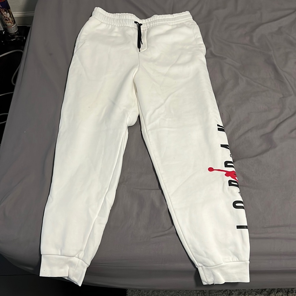 Air Jordan White Sweatpants